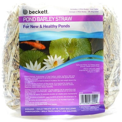 Natural Barley Straw Bales for Pond Filtration, 4 oz