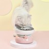 Fairyland™ - Ceramic Cat Bowl with Raised Stand, Cute Ear Design & Anti-Slip Base – Elevated Pet Food & Water Dish for Cats and Small Pets - 2 of 4