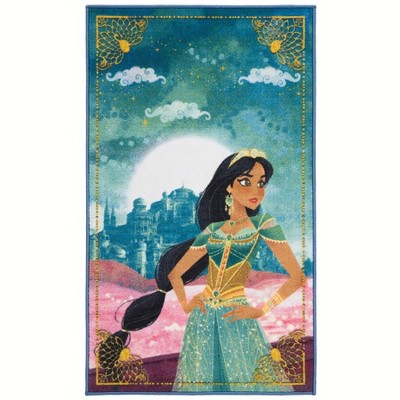 Disney Aladdin Rugs Dsn537 Power Loomed Accent Rug - Turquoise/pink - 2 ...