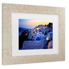 Trademark Fine Art - Martin Froyda Santorini Island, Greece Matted Framed Art - image 3 of 4