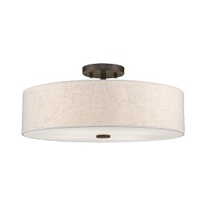 Livex Lighting Meridian 4 - Light Semi-Flush Mount in  English Bronze - 1 of 1