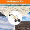 Costzon Kids Ride-on Digger, Heavy-Duty Steel Excavator with 360° Rotating Seat & 4 Wheels, Outdoor Sandbox Toy for Sand, Dirt, Snow - 4 of 4