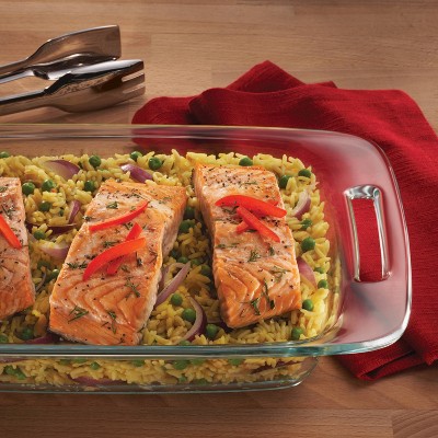 Pyrex® 3-qt Easy Grab® Rectangular Glass Baking Dish: Glass Bakeware, Dishwasher-Safe, 2-Year Warranty - Thumbnail 3