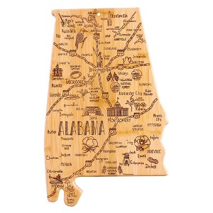 Totally Bamboo Destination Alabama Cutting Board: Lightweight Bamboo, Stamped Design, 15.75" x 10", Hand Wash - 1 of 4