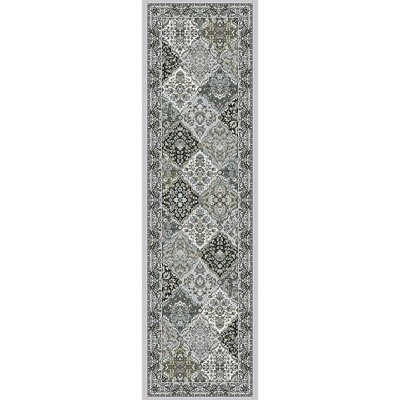 Ancient Garden 57008 Cream/Grey 2.2X7.7 Runner