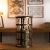 Wavy Glass Candle Holder with Distressed Metal Frame 12.25"H - 4 of 4