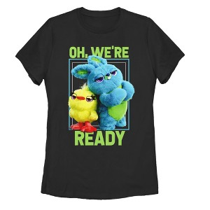 Women's Toy Story Ducky & Bunny Ready Pose T-Shirt - 1 of 3
