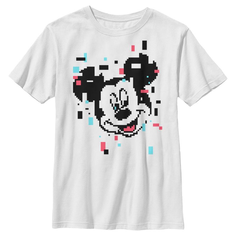 Boy's Disney Mickey Mouse Pixels T-Shirt, 1 of 5