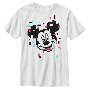 Boy's Disney Mickey Mouse Pixels T-Shirt