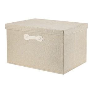 REGALWOVEN Collapsible Fabric Storage Bin with Lid and Handle for Shelves Closet 1 Pc - 1 of 4