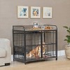 Heavy Duty Dog Crate Furniture for Large Medium Dog,Wooden Side End Table Crate,Dog Kennel With Doors,Dog Houses Indoor-Cuddlewood - 3 of 4