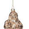 Gallerie II Blown Glass Bronze Shimmer Santa Ornament - 2 of 3
