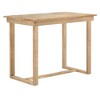 CAVINAS Dining Table Set for 4 Farmhouse Counter Height Rectangular Wood Dining Table with 4 Chairs for Kitchen - 3 of 4
