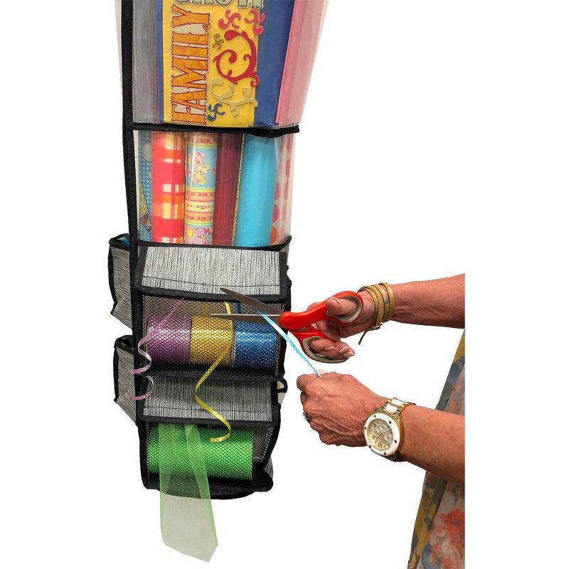 Jokari Gift Wrap Organizer: Effortless Storage for 15 Rolls, Bows, Ribbons, and More, 2 of 6