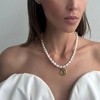 Pompeii3 Athena 18" Pearl 18k Yellow Gold Plated Pendant Necklace - 3 of 4