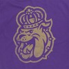 James Madison University Simple Distressed Logo Adult T-Shirt Purple - 4 of 4