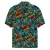 Men's Jurassic Park Classic Logo Hawaiian Print Button Down Shirt - 3 of 4