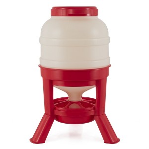 Little Giant DOMEFDR45 45 Pound Feed Heavy Duty Poultry Chicken Gravity Feeder - 1 of 4