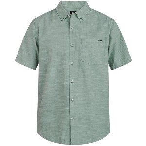 Hurley Mens Solid Button Up Shirt - 1 of 1