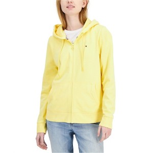 Tommy Hilfiger Womens Flag Zip Hoodie Sweatshirt - 1 of 1