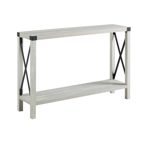 Sophie Rustic Farmhouse X Frame Entry Table - Saracina Home - image 1 of 4