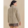 INSPIRE CHIC Women's Faux Fur Lapel Warm Overcoat with Pockets Winter Fluffy Jacket - 4 of 4