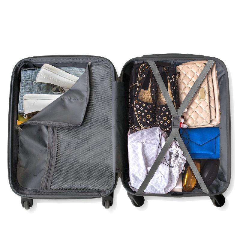 AMKA Gem 2-Piece Carry-On Spinner Weekender Bag Luggage Sets, 5 of 7