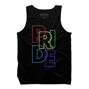 Adult Design By Humans Pride Sleek Text By MANGAZaB Tank Top - 1 of 2