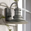 Generation Lighting Redding Station 12 1/2" High Silver LED Outdoor Wall Light - 2 of 3