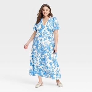 Women's Short Sleeve Maxi Sundress - A New Day™ - 1 of 3