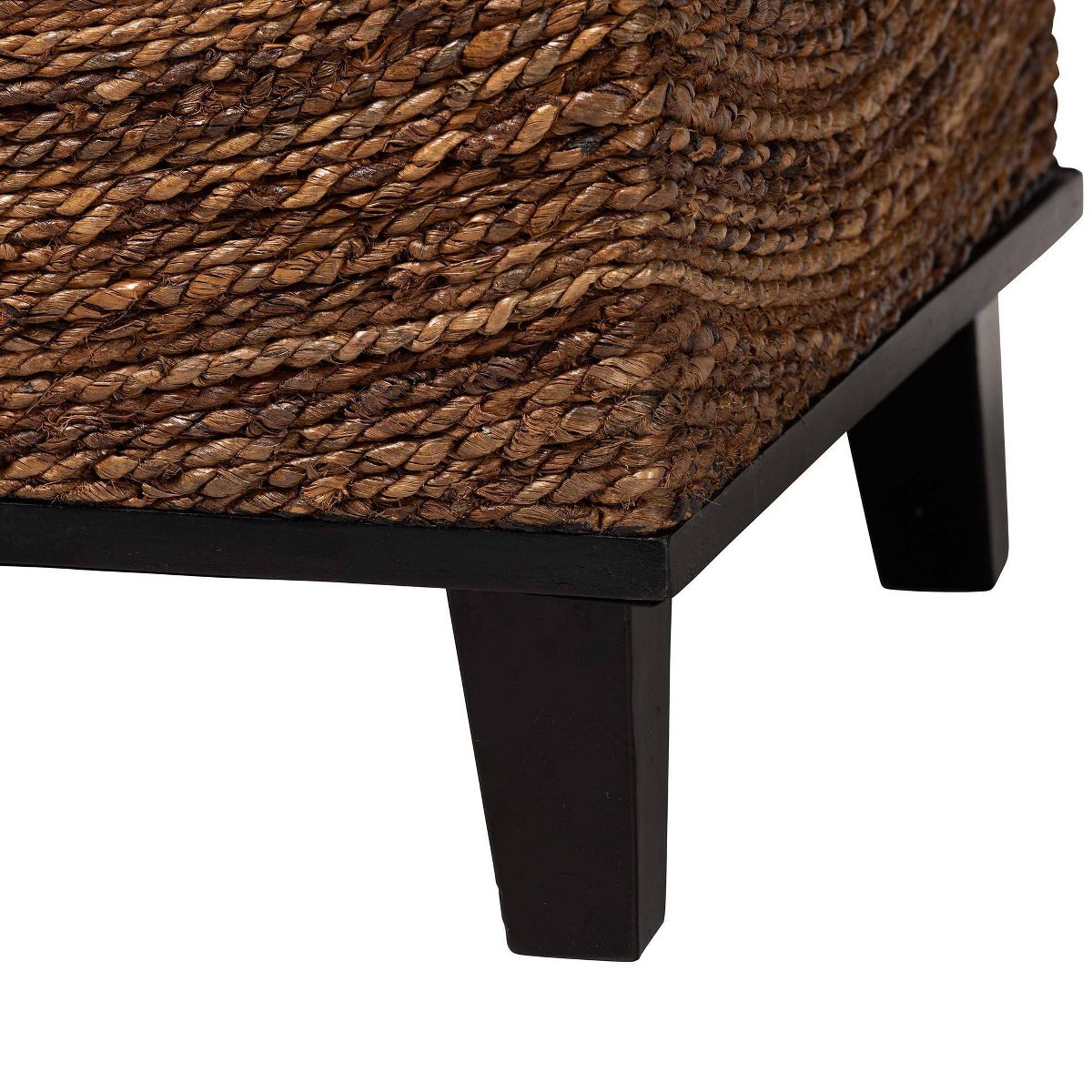 bali & pari Verino End Table Natural Seagrass/Espresso Brown - thumbnail 5