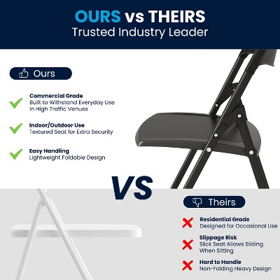 Set of 2 Contemporary Black Metal Armless Reception Chairs