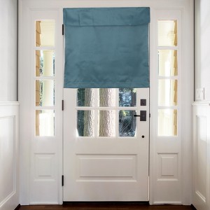 Unique Bargains Tie Up Blackout Privacy Door Curtain 1 Panel - 1 of 4