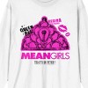 Mean Girls Queen Bee Crown Art Crew Neck Long Sleeve White Adult Tee - 2 of 3