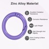Unique Bargains Metal Spring O Rings Zinc Alloy Durable Multipurpose Lightweight Buckle 5/8 Inch - 2 of 4