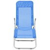 vidaXL Folding Sun Loungers 2 pcs Textilene Blue - 3 of 4
