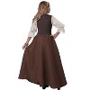 California Costumes Renaissance Faire Dress Girls' Costume (Brown) - 2 of 2
