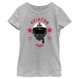 Girl's Top Gun: Maverick Aviator Bob Helmet T-Shirt