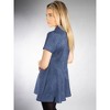 Jess by Meiko Women's Drop Waist Collared Flare Dress - 3 of 4