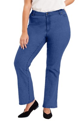 June + Vie by Roaman's Women's Plus Size Curvie Fit Bootcut Jeans