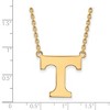 Black Bow Jewelry 10k Yellow Gold Tennessee Volunteers NCAA Necklace 18 Inch - 2 of 4