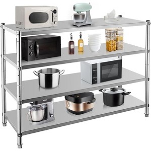 Stainless Steel Shelves, Storage Shelves, Adjustable Shelves, 330lbs per Tier Load Capacity, Kitchen&Garage&Office&Dining Room - 1 of 4