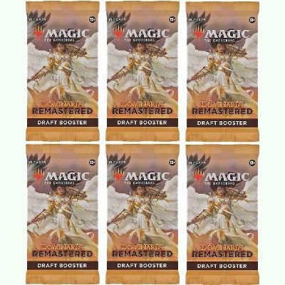 Magic the Gathering 6 Packs MTG Draft Booster Pack Lot MTG Dominaria Remastered