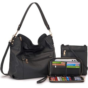 Paaaawaters Large Crossbody Bags Ladies Shoulder Handbags Purse and Wallet Set for Women Totes Hobo Purses - 1 of 4