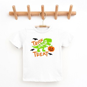 The Juniper Shop Trick Rawr Treat Toddler Short Sleeve Tee - 1 of 3