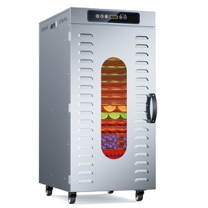 Commercial Food Dehydrator - 20 Trays, WiFi Remote Control, 3 Custom Programs for Jerky, Herbs, Fruit - 1 of 4