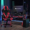 BlackArc 2pc Bravo Gaming Desk and Chair Set Red: 1 Year Warranty, Plastic Frame, Laminate Surface, Open Shelf Storage - 3 of 4
