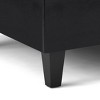 NicBex Small Coffee Table Ottoman with Storage, Transitional Foot Stools Ottoman with Stitched Tufting Detail for Bedroom, Living Room, Black - 4 of 4