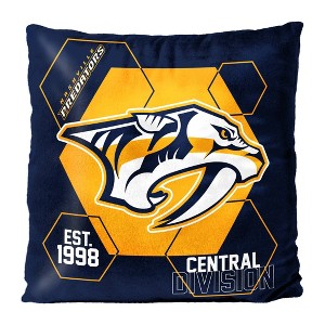 NHL Nashville Predators Connector Velvet Reverse Pillow - 1 of 3