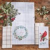 Park Designs Poinsettia Pine Poinsettia 2 Dishtowel Set - 2 of 3